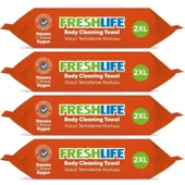 Freshlife Hasta Vücut Temizleme Islak Mendil Havlu 50 Yaprak XL (4 Lü Set) - 1