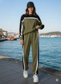 Kadın Uzun Kollu şerit Detay Eşofman Takım thumbnail 1