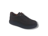 Modesa 265 Erkek Koyu Kahve Crazy Deri Lastik Bağcıklı Poli Taban ( Hafif ) Ayakkabı thumbnail 4