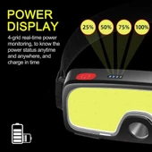 MİGHTY ŞARJLI COB LED 800 LÜMEN KAFA LAMBASI AVCI IŞILDAK BALIKÇI KAMP LAMBASI - 6