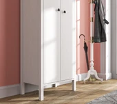 Hunerika Simoana Portmanto -Wood Beyaz-Minifiks Bağlantılı - 2