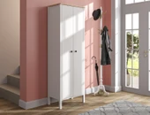 Hunerika Simoana Portmanto -Wood Beyaz-Minifiks Bağlantılı - 1