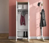 Hunerika Simoana Portmanto -Wood Beyaz-Minifiks Bağlantılı - 3