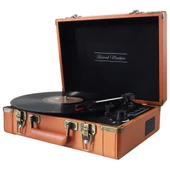 T317UB Retro Pikap Kahverengi Bluetooth Şarj Edilebilir - 1