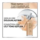 Loreal Paris True Match Nude Fondöten Serum 3-4 Light Medium - 5