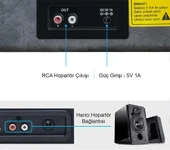 ST14012 Bluetooth ve Şarj Özellikli Pikap 33-45-78 Devir Gri-Siyah Deri Renk Tek Ebat Beden - 5