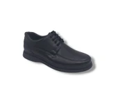 Modesa 101 Erkek Siyah Bağcıklı Hakiki Deri Poli Taban ( Hafif ) Büyük Numara Ayakkabı 45 thumbnail 4