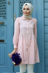 Bebe Yaka Tunik - Pudra - 1