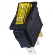 IC-113 Sarı Dar Işıklı Anahtar On/Off Switch 3P - 1