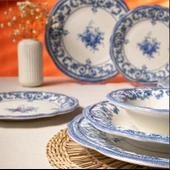 Fecra Majestic Blue 24 Parça Yemek Takımı - 4