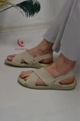 Erkek Çapraz Model Yumuşak Taban Sandalet&Terlik Hac, Umre ve Günlük Kullanıma Uygun thumbnail 5