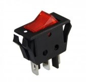 IC-113-8 Kırmızı Dar Işıklı Anahtar On/Off Switch 3P - 1