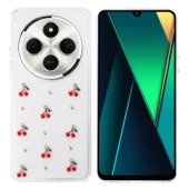 Royal Cover Redmi 14C 4G Kılıf Şeffaf Yapılı Sert Mini 3D Figürlü Şık Silikon Kapak RCV/Kutup - 1