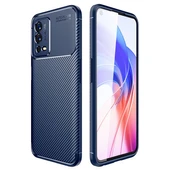 Moby Shop Oppo A55 4G Kılıf Karekarbon Desenli Şık ve Dayanıklı Torvex Premium Silikon Kapak - 1