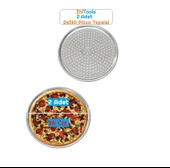 Zhltools Lahmacun Pizza Pide Pişirme Tepsisi 36 CM 2 li SET thumbnail 3