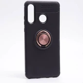 Moby Shop Huawei P30 Lite Ultra Koruma Sağlayan Stand Özellikli RingGuard Yüzüklü Silikon Kılıf - 1