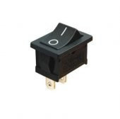 IC-120 Siyah Mini Işıksız Anahtar On/Off Switch 2P - 1