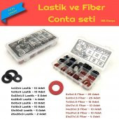 Kauçuk ve Fiber Conta Seti, 155 Parça - 1
