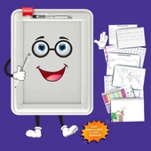 Buffer 32 Farklı Etkinlikli Kalem ve Silgi Hediyeli Eğitici Sihirli Etkinlik Tahtası thumbnail 1