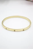 CRT Model Taşsız İnce  Bilezik - Altın thumbnail 2