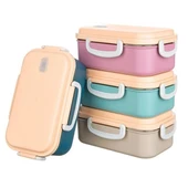 BUFFER® 2 Bölmeli 150-300 Ml Paslanmaz Çelik Yemek Kabı Beslenme Kabı Yiyecek Saklama Kabı thumbnail 3