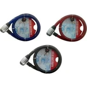 Motosiklet Kilidi Çelik Güçlendirilmiş Halat Zincir Kilit 22x200 2 Metre SİYAH thumbnail 2