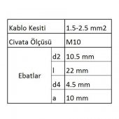 GYU1002 Yuvarlak Uçlu İzoleli Kablo Ucu 20 Adet - 3