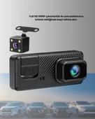 3 Kameralı Araç İçi DVR Kayıt Cihazı  Ön İç Arka Kamera Full HD - 4