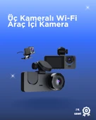 Gelişmiş G-Sensörlü Üçlü Araç Kamerası – 5” LCD Ekran ve Hareket Algılama thumbnail 1