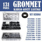131 Parça Grommet Kablo Geçit Lastiği Seti - 1