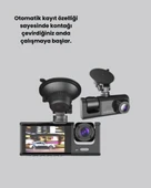 Full HD Çift Yönlü Araç Kamerası  Hareket Algılama  Döngüsel Kayıt - 2