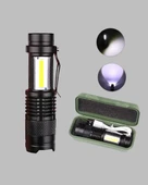 Suya Dayanıklı 4 Modlu Mini LED El Feneri thumbnail 4