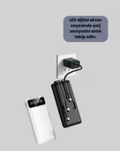 Kamp ve Seyahat İçin 20.000mAh LED Işıklı Hızlı Şarj Powerbank - 4