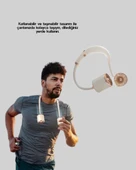 Katlanabilir Asılabilir Mini Fan USB Şarjlı 3 Kademeli Sessiz thumbnail 5