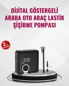 Kompakt Tasarımlı LED Işıklı Taşınabilir Hava Kompresörü thumbnail 1