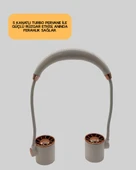 USB Şarjlı Katlanabilir Mini Boyun Fanı 1–3 Saat Kullanım thumbnail 2