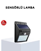 Solar Güneş Enerjili Hareket Sensörlü 4 Taraflı Bahçe Lambası – IP65 Su Geçirmez, 100 LED thumbnail 1