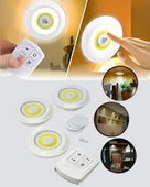 Kablosuz Gün Işığı 3’lü LED Spot Lamba Kumandalı thumbnail 2