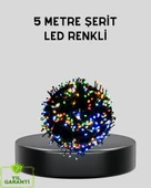 5 Metre 50’li LED Işık – Siyah Kablolu, Çok Fonksiyonlu, İç ve Dış Mekan Kullanımı thumbnail 1