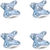 Açılı T Bağlantı Çektirme Zamak Çinko Köşe Birleştirme Kelebek (4 Adet) thumbnail 1