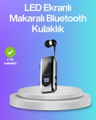 Bluetooth 5.2 Klipsli Kablosuz Kulaklık – Dijital Ekran & Titreşimli Uyarı - 1