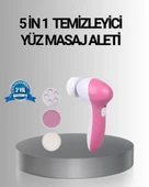 5 Başlıklı Yüz Masaj Aleti – Cilt Temizleme, Peeling, Siyah Nokta ve Gözenek Bakımı thumbnail 1