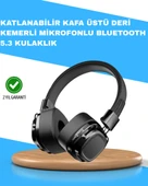 Katlanabilir Tasarımlı Taşınabilir Kablosuz Müzik Kulaklığı - 1