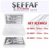Şeffaf Makaron Seti - 1