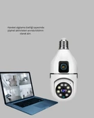 360 Derece Panoramik WiFi Kamera – Full HD Ev Güvenlik Sistemi thumbnail 5