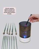 Profesyonel 13’lü Makyaj Fırçası + USB Fırça Temizleyici İkili Set thumbnail 3