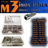 721 Parça M3 İnox İmbus Seti - 1