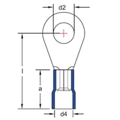 GYU302 Yuvarlak Uçlu İzoleli Kablo Ucu 100 Adet - 2