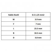 GBD-1040 Dişi Terminal İzoleli Kablo Ucu 20 Adet - 4