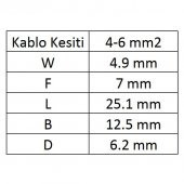 GBD-5050 Dişi Terminal İzoleli Kablo Ucu 40 Adet - 4